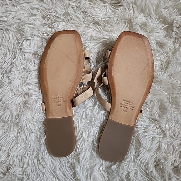 Jeffrey Campbell Lynx Slides Leather Bows Sandals Women's Cute - 8 - Picture 5 of 11